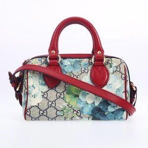 GUCCI GG BLOOMS MILTI COLOR COATED CANVAS Crossbody Bag